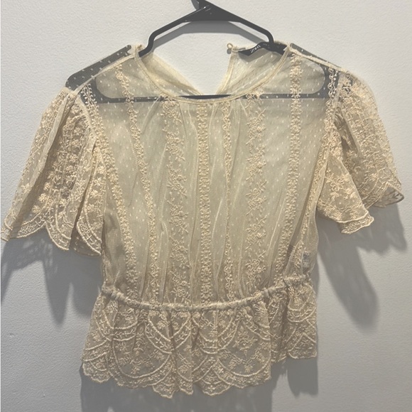 Zara white top - Picture 1 of 2